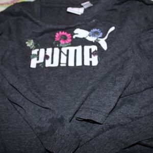 Puma Charcoal Long Sleeve Tee
